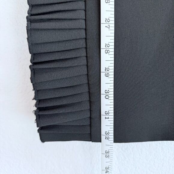 The Kooples Women's Ruffle Open Back Thick Strap Mini Dress in Black Sz 0 (US 2) - Picture 12 of 15